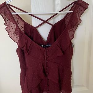 BRAND NEW! Maroon Top
